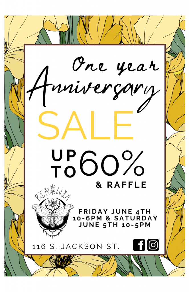 Feronia One Year Anniversary Sale