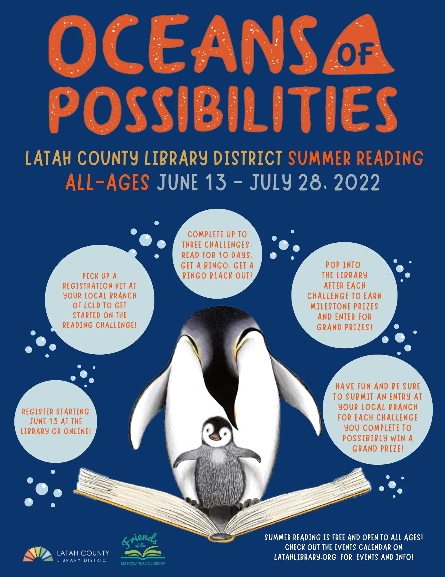 FIND OCEANS OF POSSIBILITIES AT THE LATAH COUNTY LIBRARY DISTRICT