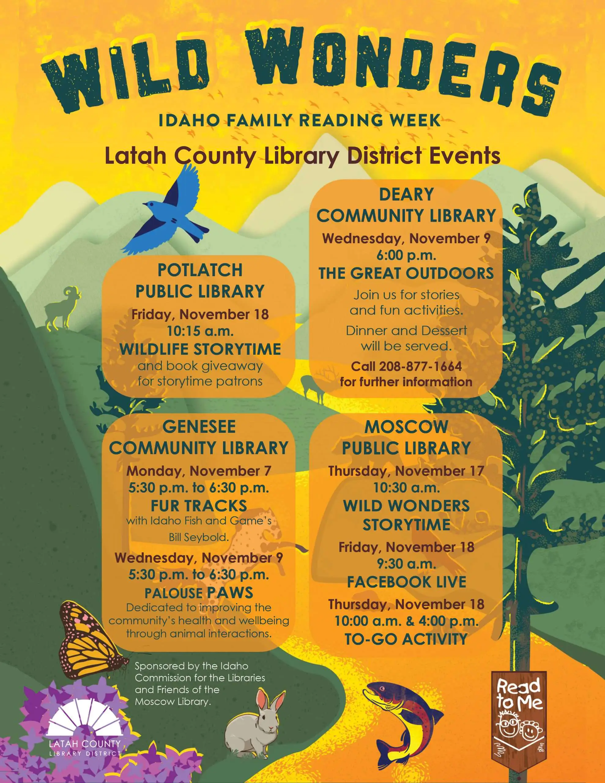 Latah County Library District Celebrates Idaho Family Reading