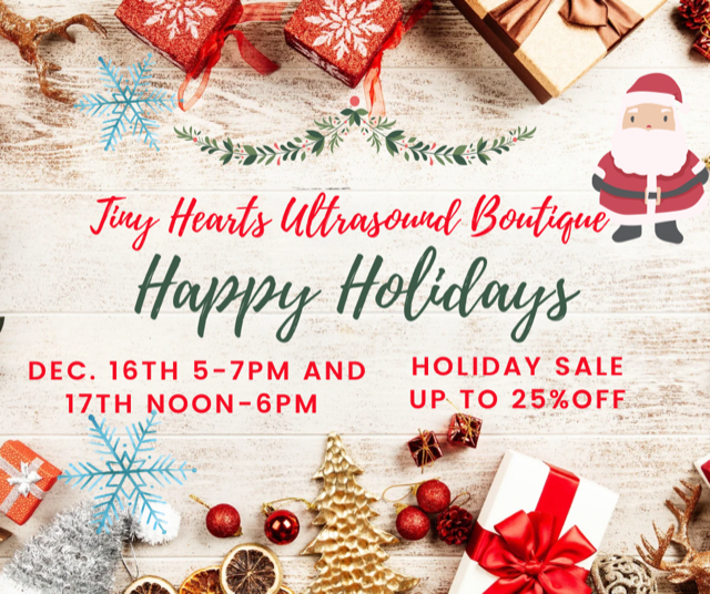Happy Holidays from Tiny Hearts Ultrasound Boutique