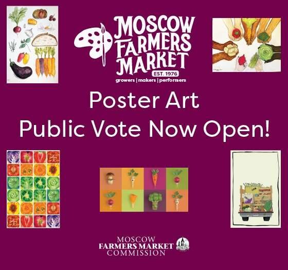 Voting now open for featured art on 2023 Moscow Farmers Market poster