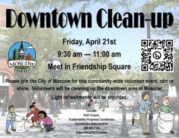 Annual Downtown Clean-up to take place April 21, 2023