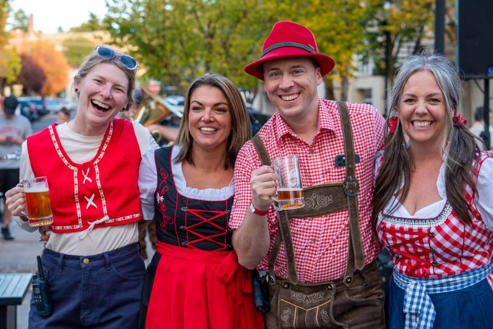 Group of people in costumes at Moscowberfest