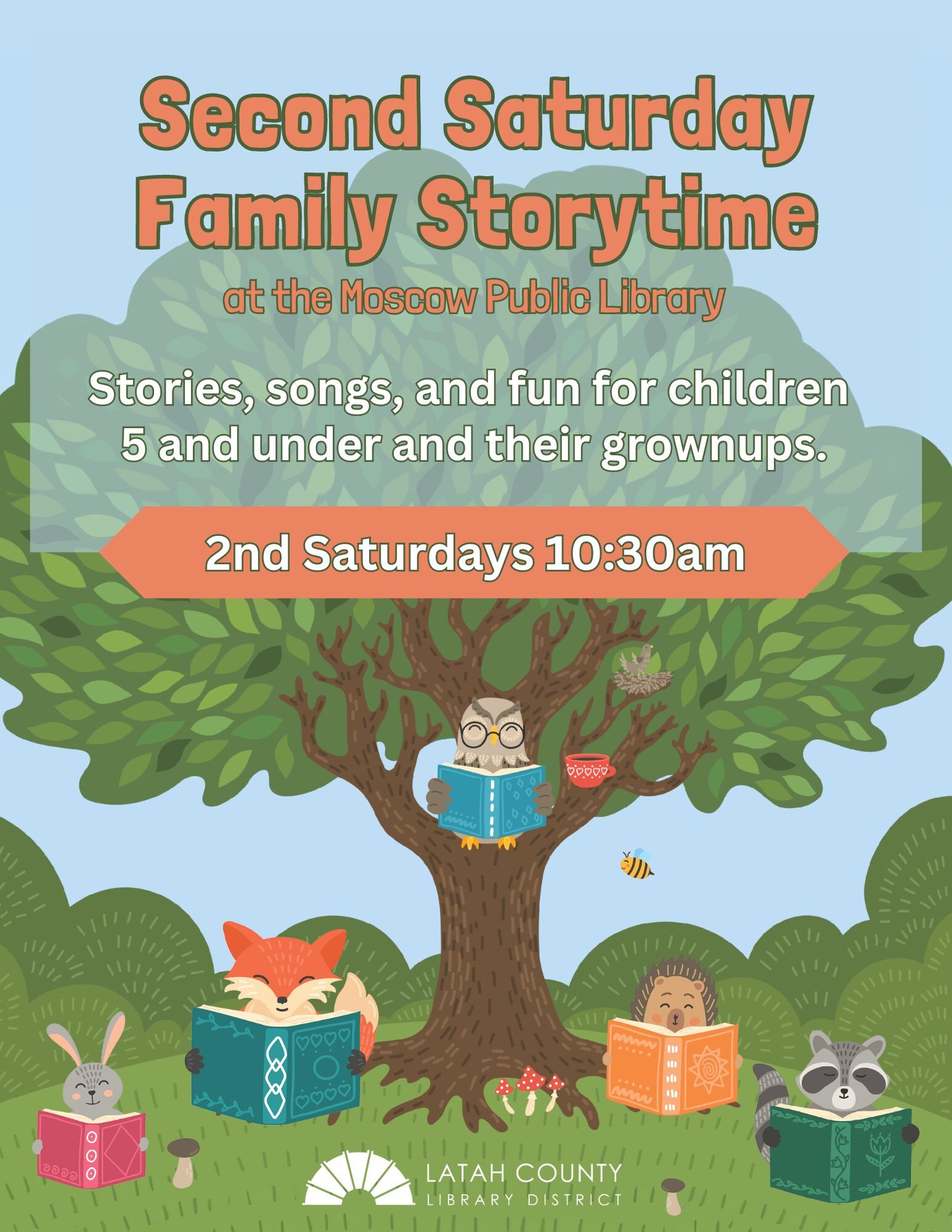 Second Saturday Family Storytime at the Moscow Public Library