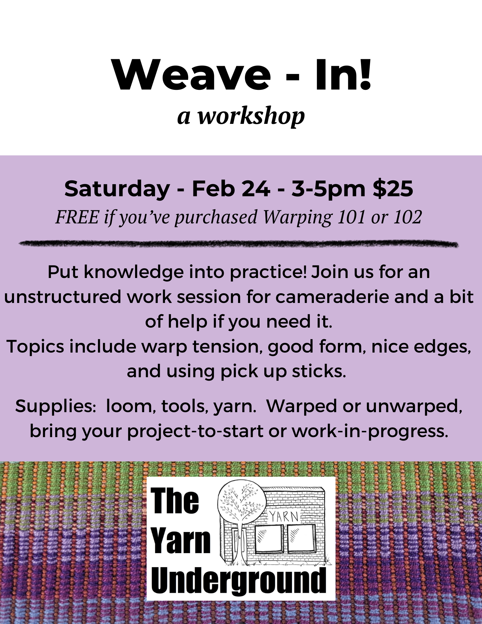 Weave-In Workshop