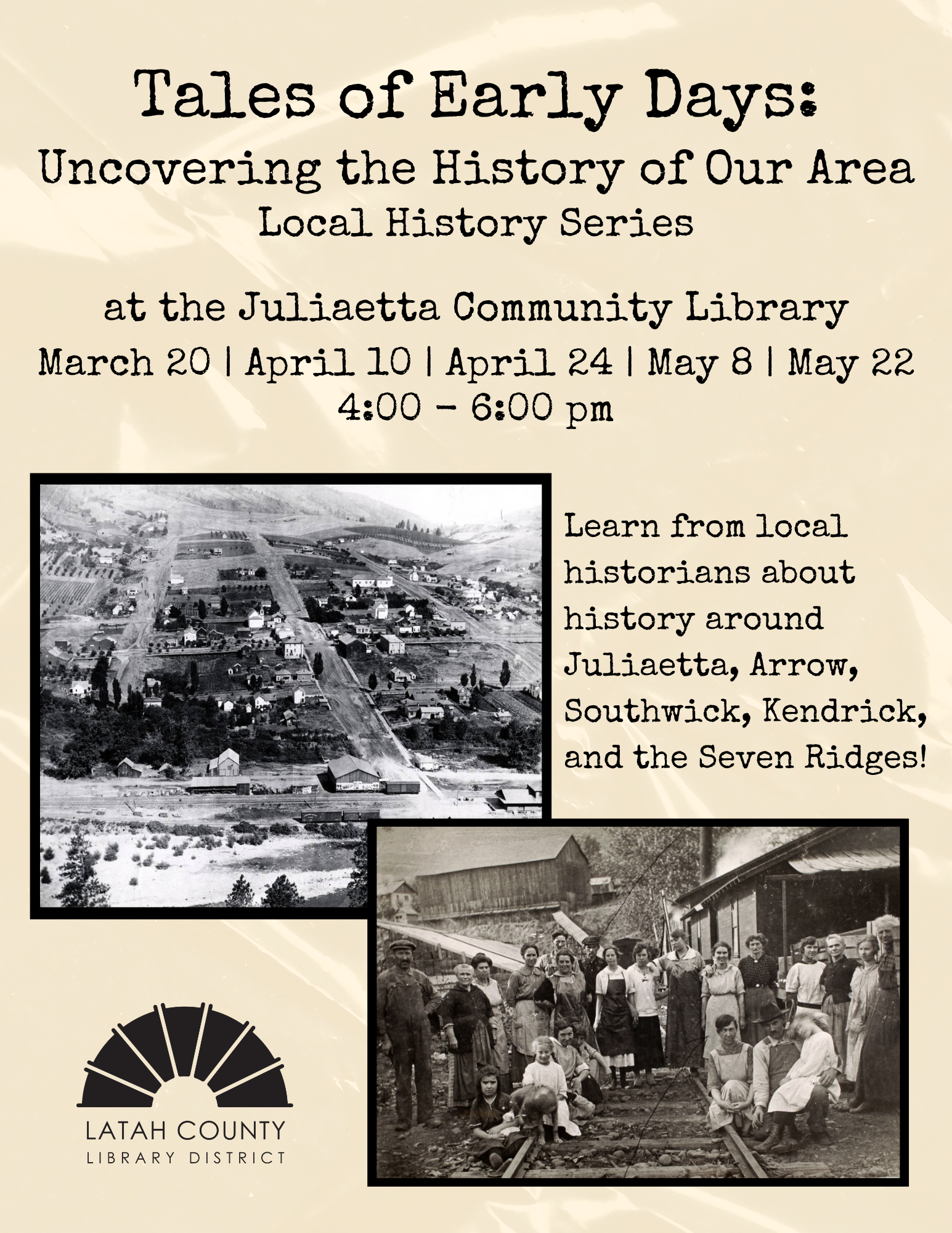Tales of Early Days: Uncovering the History of Our Area