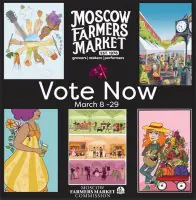 Voting now open for featured art on 2024 Moscow Farmers Market poster