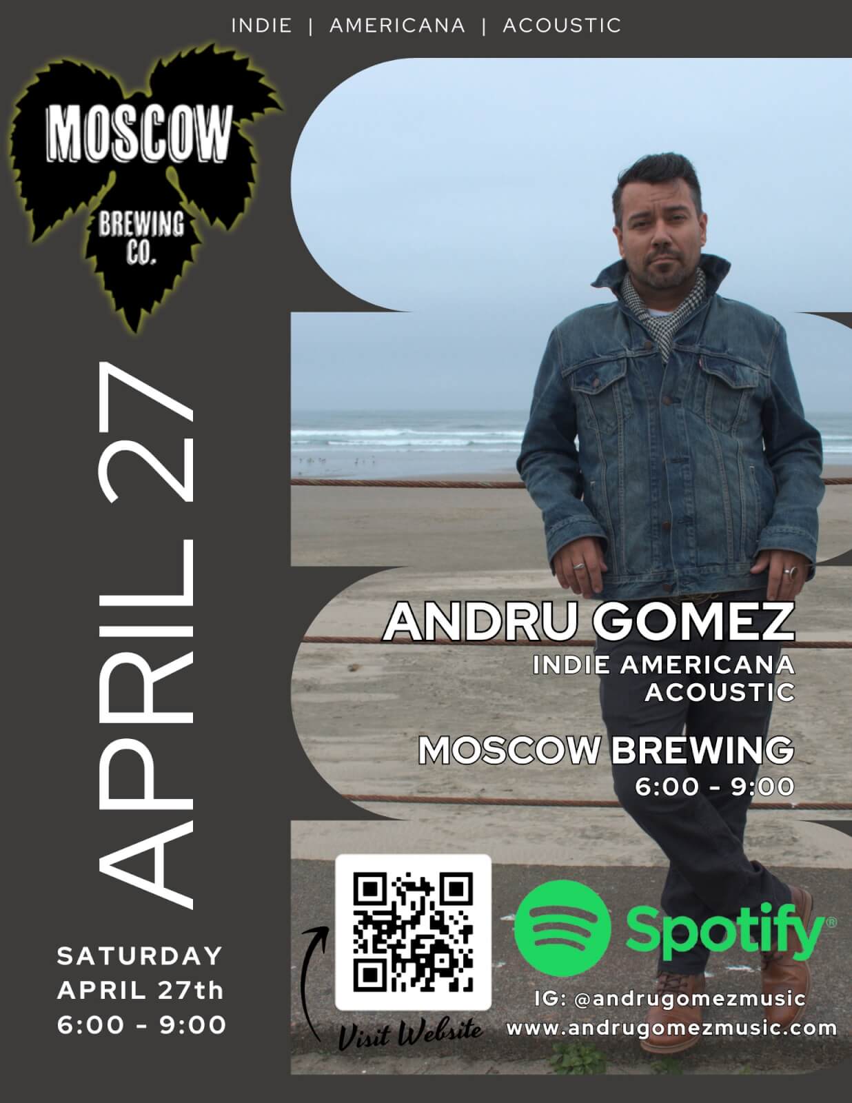 Moscow Brewing presents Andru Gomez