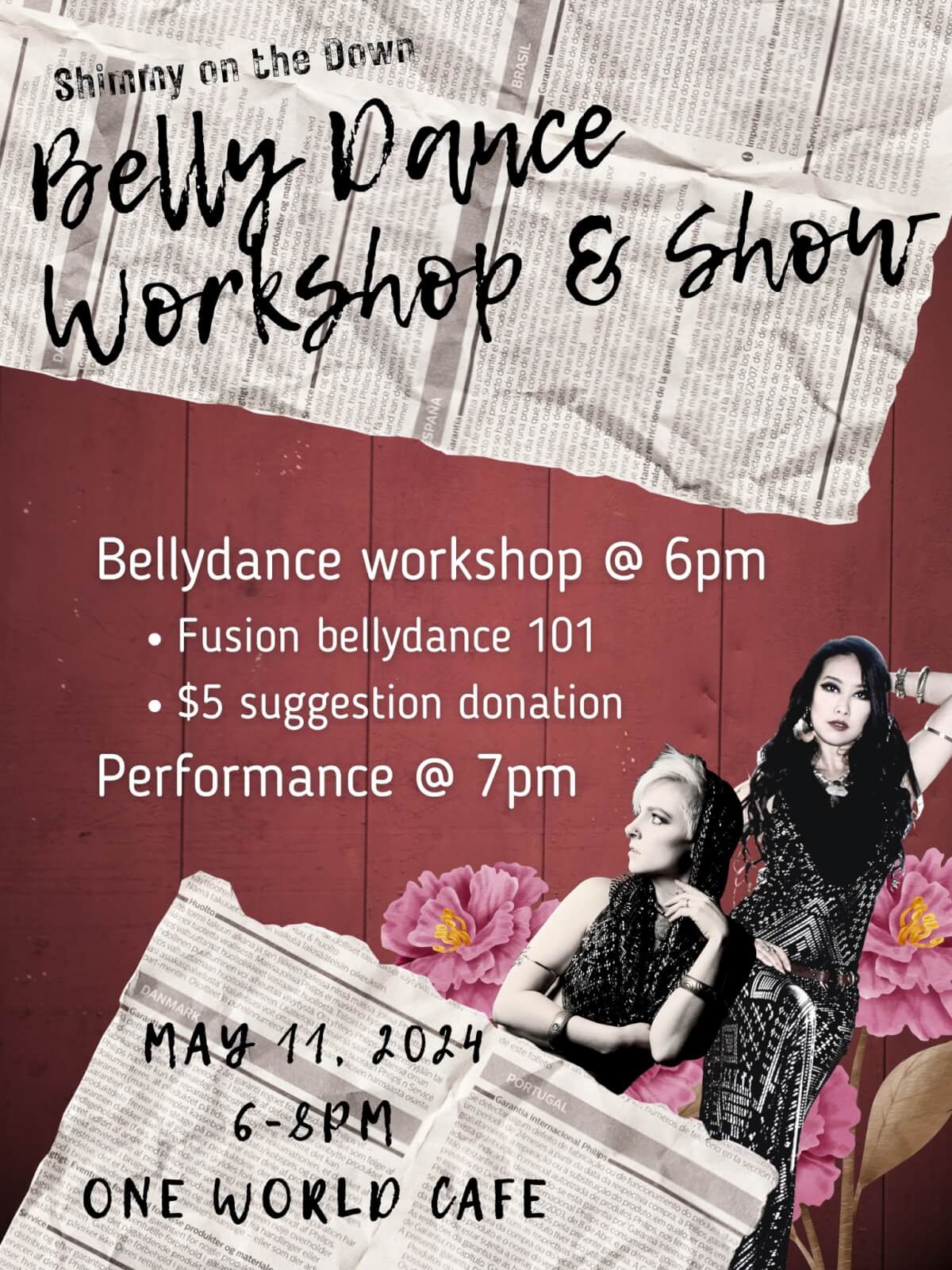 One World presents Belly Dance Workshop and Show