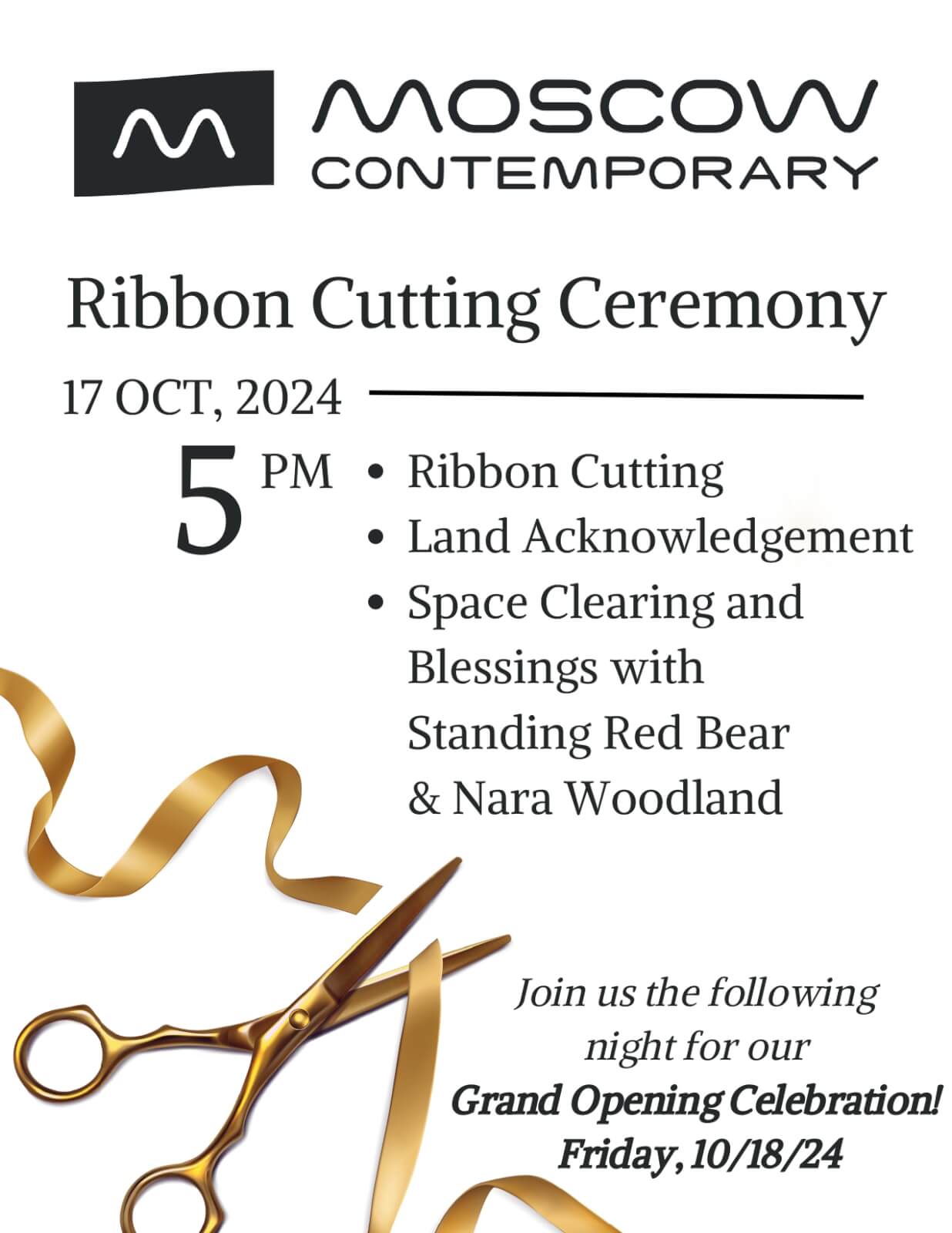 Moscow Contemporary Ribbon Cutting