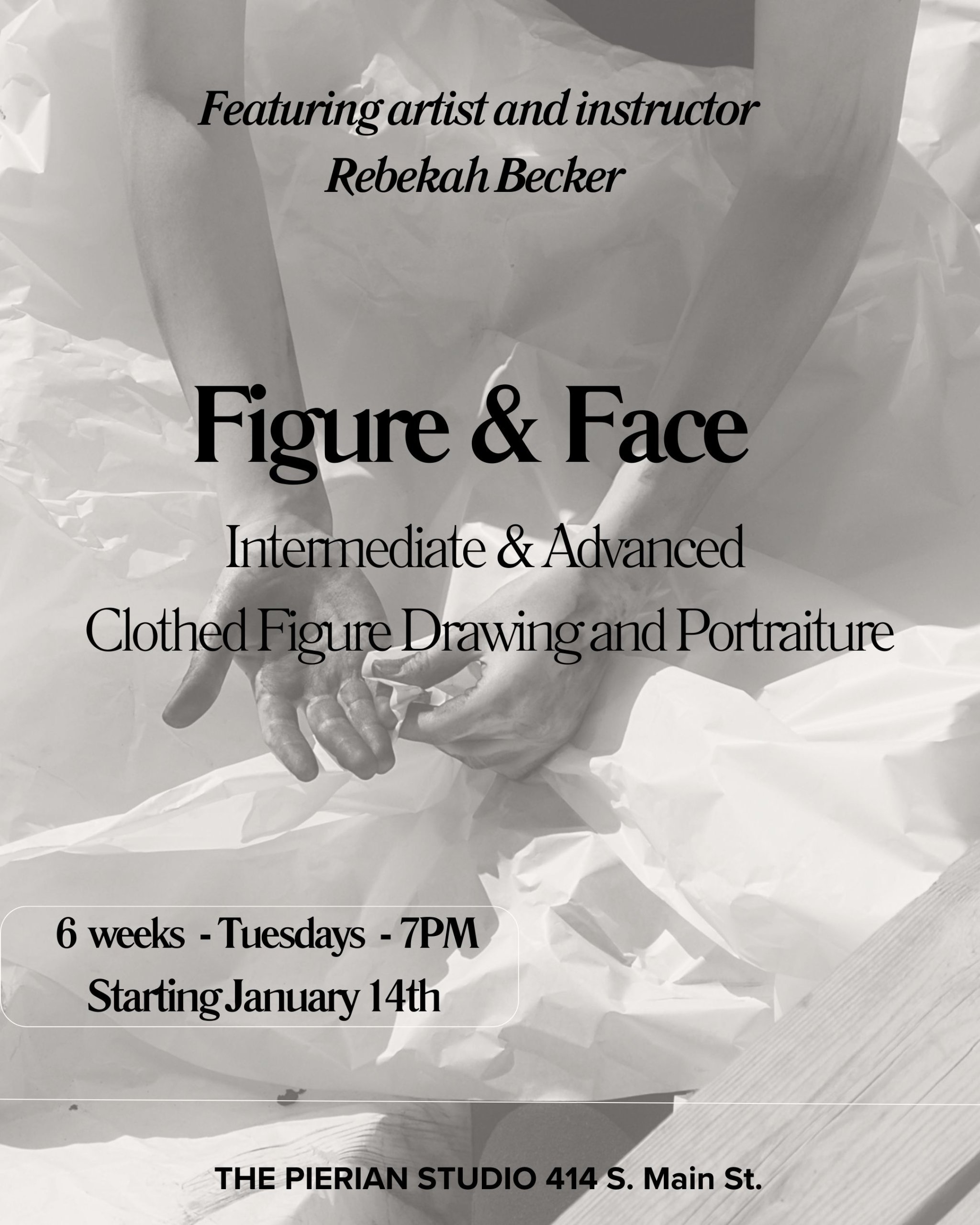 Figure and Face: Intermediate and Advanced Clothed Figure Drawing Class