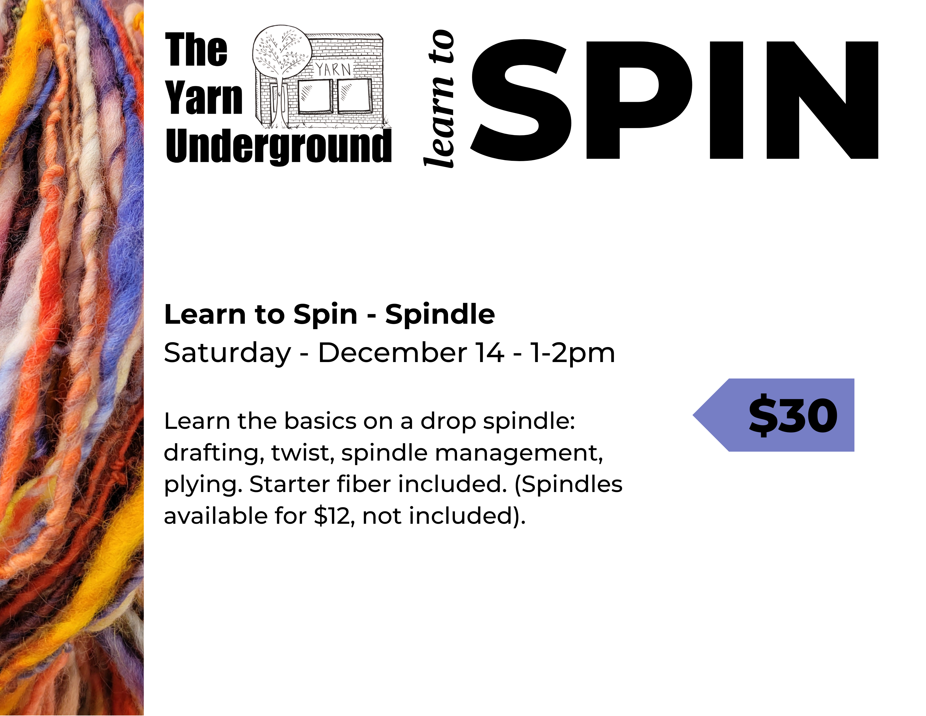 Learn to Spin - Drop Spindle